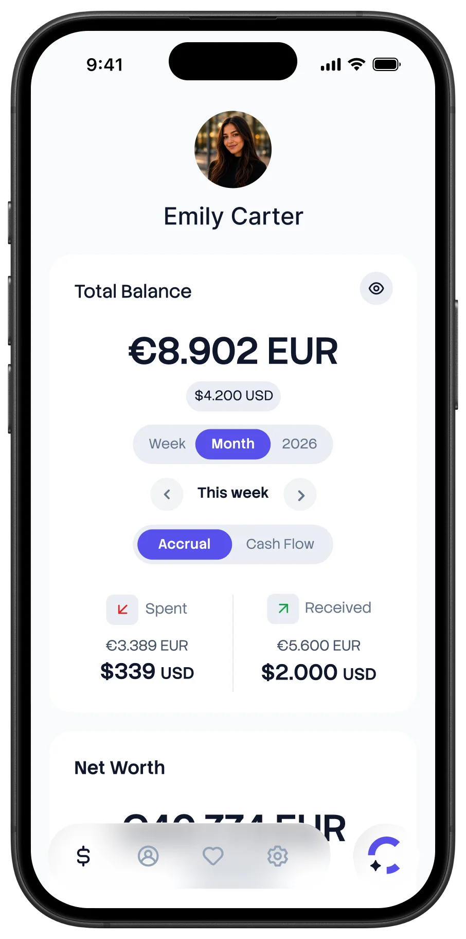 Clatri money dashboard